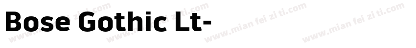 Bose Gothic Lt字体转换